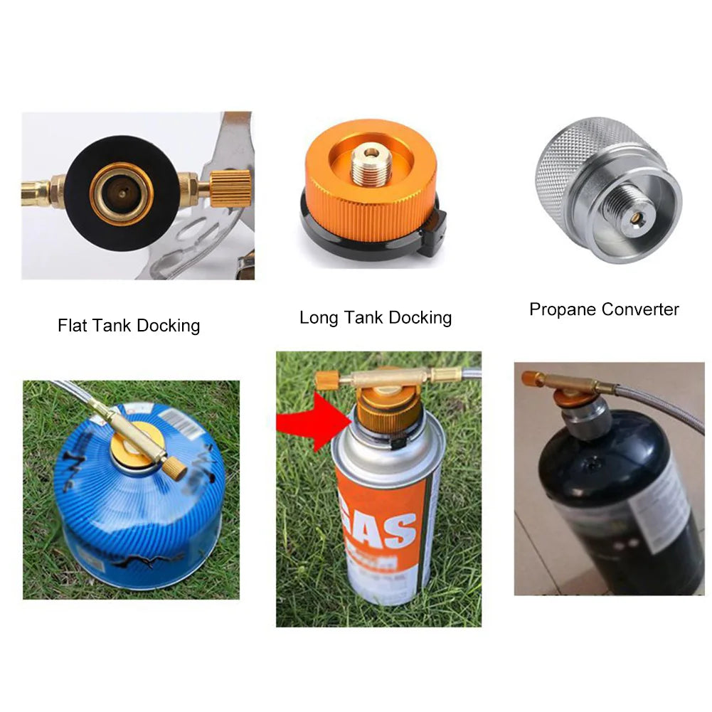 Camping Gas Stove with Storage Bag Folding Furnace Camping Stove for Outdoor Camping Hiking Travelling