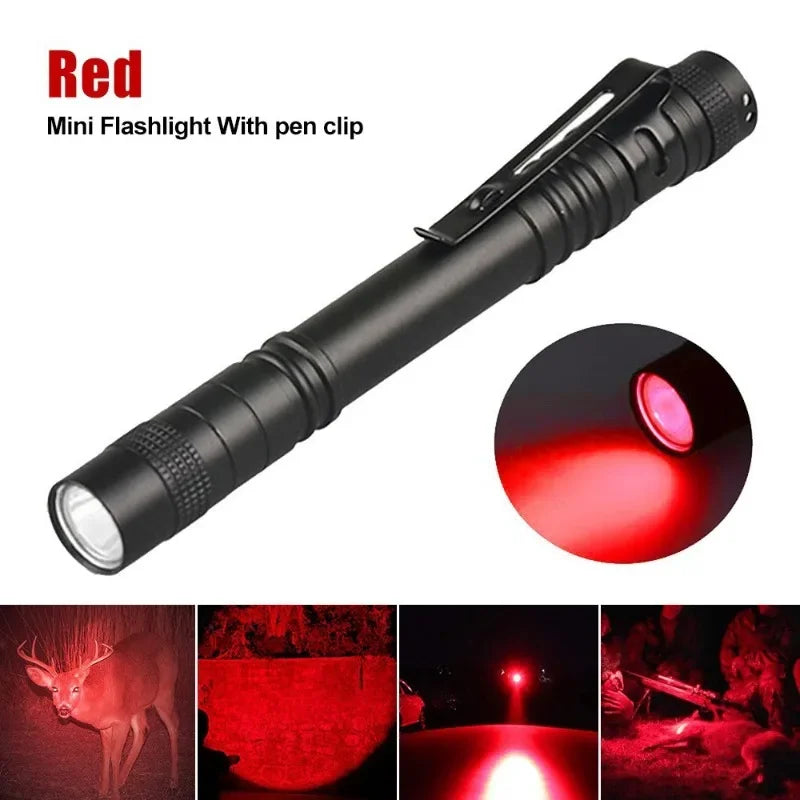 Portable Strong Light Flashlight Mini Flashlight Pen Shaped Flashlight No.7 Two Section Flashlight