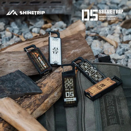 Shinetrip Portable Camping Buckle Light Multifunctional Camping Flashlight Camping Backpack Clip Light 8 Lighting Adjustments