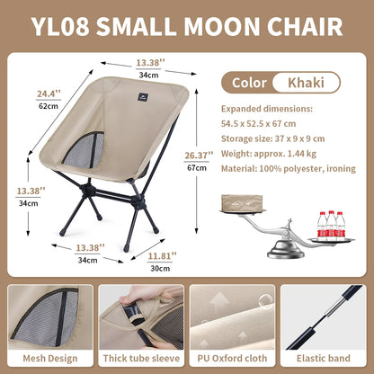 Camping Chair Yl08 Moon Chair Outdoor Folding Chair Camping Chair Picnic Portable Recliner Ultra-Light Fishing Stool
