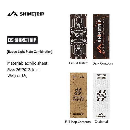 Shinetrip Portable Camping Buckle Light Multifunctional Camping Flashlight Camping Backpack Clip Light 8 Lighting Adjustments