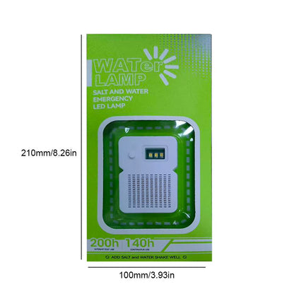 Waterproof Salt Water Emergency Lamp Portable Camping Lantern Watter Lamp Camping Light Night Fishing Light Camping Supplies