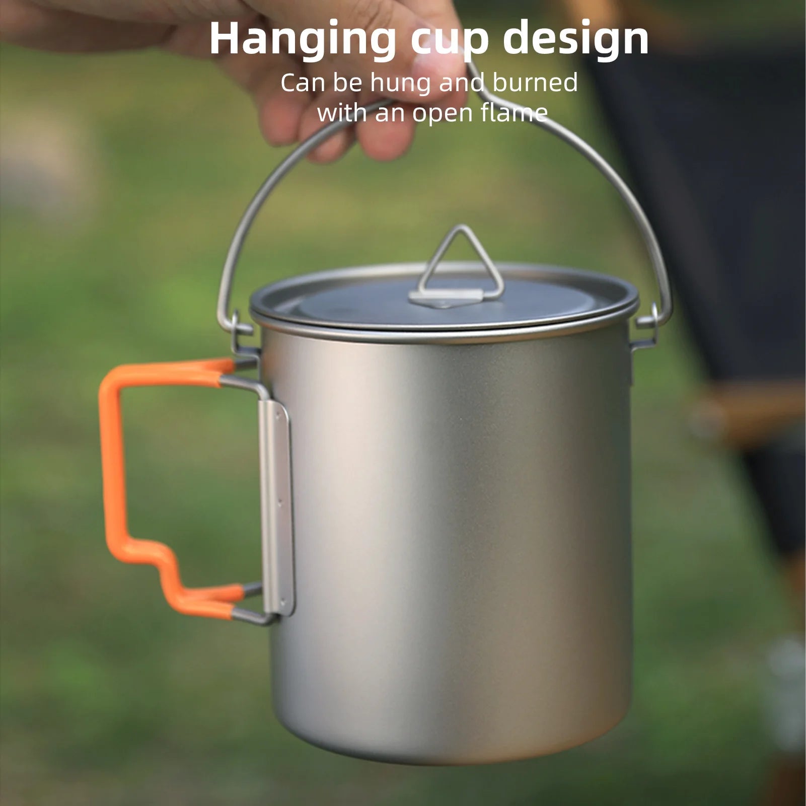 Stackable Mugs Camping Cups Travel Cups Foldable Handle Portable Outdoor Camping and Travel Cups Camping Cups Metal Camping Cup